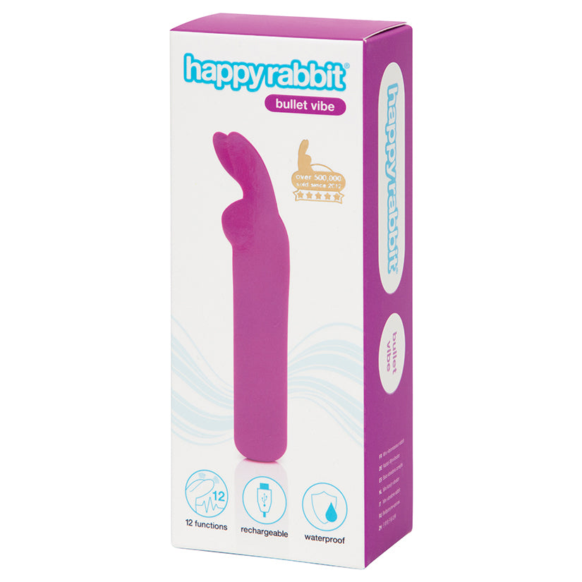 Happy Rabbit Rechargeable Bullet-Purple - Eros Fine Goods