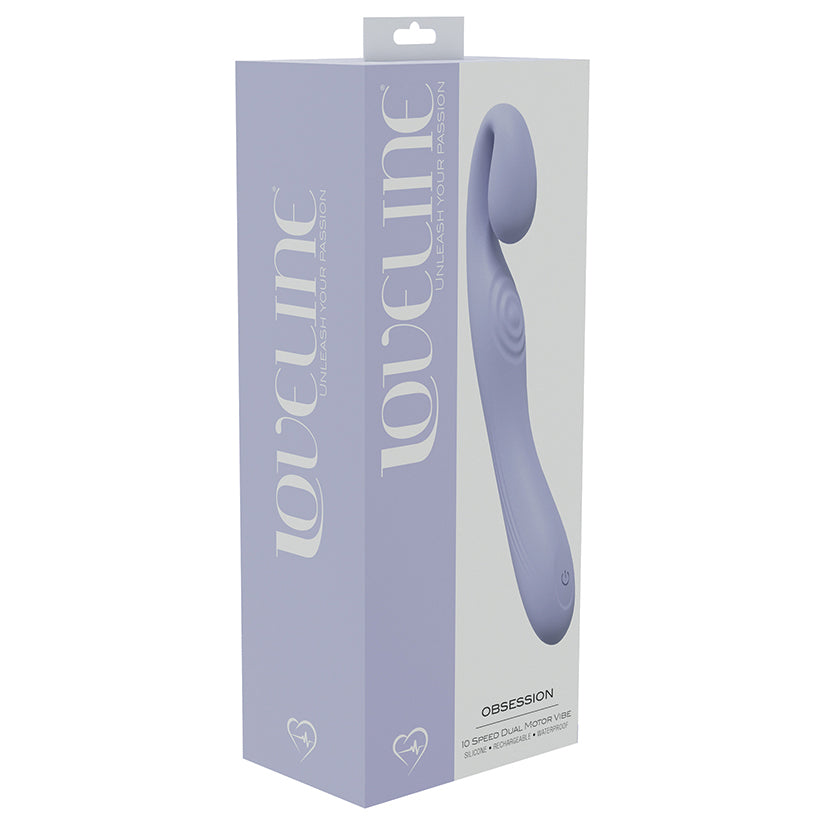 Loveline Obsession 10 Speed Dual Motor Vibe-Lavender - Eros Fine Goods