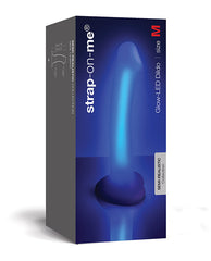 Strap-on-me Glow-led Dildo - Purple