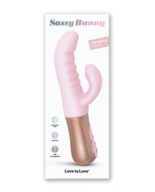 Love to Love Sassy Bunny Thrusting G-spot Rabbit - Baby Pink