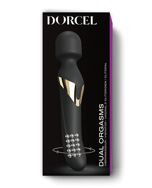 Dorcel Dual Orgasms Wand - Black/gold