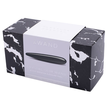 Le Wand Crystal Slim Wand-Black Obsidian - Eros Fine Goods