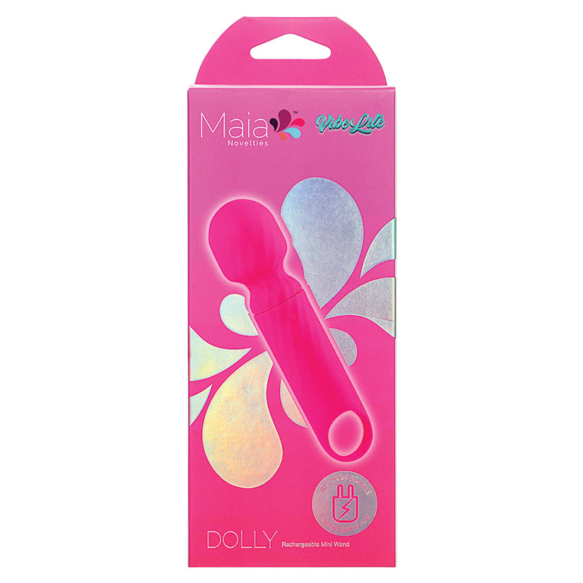Maia Vibelite Dolly Rechargeable Silicone Mini Wand-Pink - Eros Fine Goods