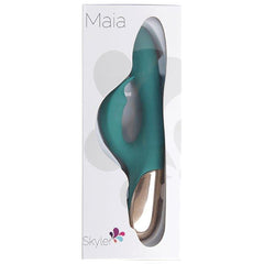 Maia Skyler Rechargeable Bendable Rabbit-Green 8.5" - Eros Fine Goods