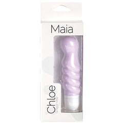 Maia Chloe Twisty Silicone G-Spot Vibe-Lavender 5" - Eros Fine Goods