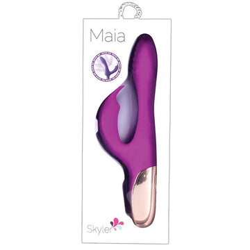 Maia Skyler Rechargeable Bendable Rabbit-Purple 8.5" - Eros Fine Goods