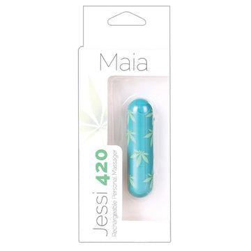 Maia Jessi 420 Rechargeable Mini Bullet-Green - Eros Fine Goods