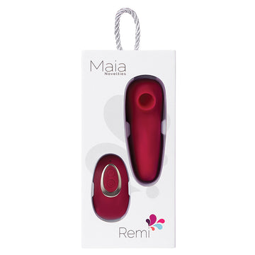 Maia Remi Remote Control Suction Vibe-Red - Eros Fine Goods