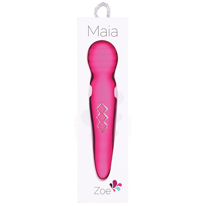 Maia Zoe Twisty Rechargeable Vibrating Wand-Pink - Eros Fine Goods