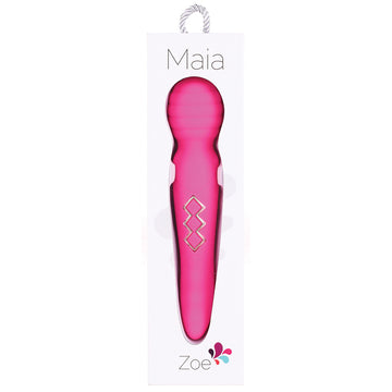 Maia Zoe Twisty Rechargeable Vibrating Wand-Pink - Eros Fine Goods