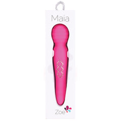 Maia Zoe Twisty Rechargeable Vibrating Wand-Pink - Eros Fine Goods