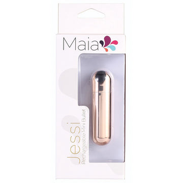 Maia Jessi Rechargeable Mini Bullet-Rose Gold - Eros Fine Goods