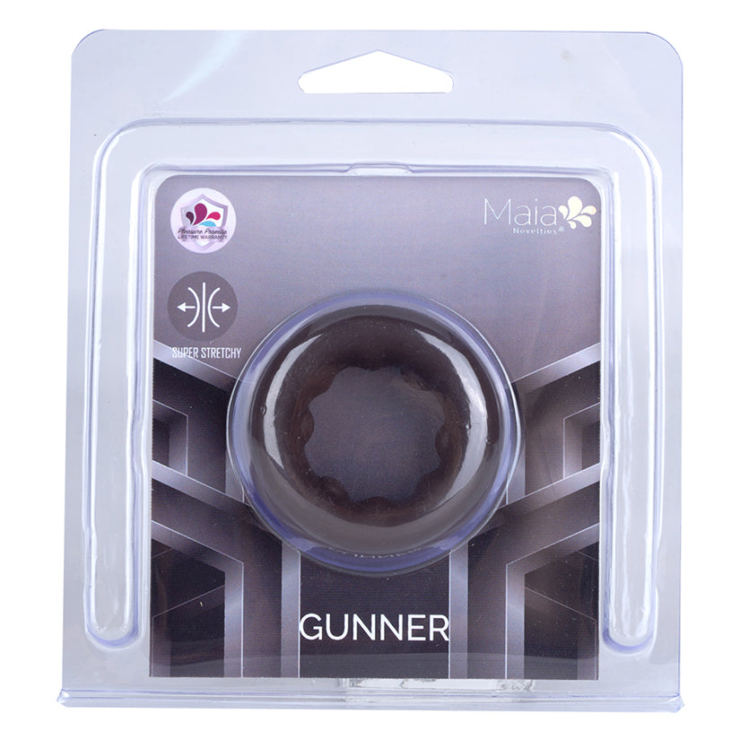 Maia Gunner Liquid Silicone Construction C Ring-Chocolate - Eros Fine Goods