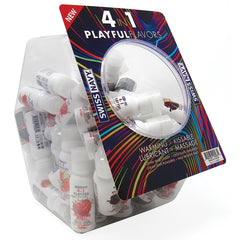 Swiss Navy 4 In 1 Playful Flavors-Assort Flavors 1oz Fishbowls - Eros Fine Goods