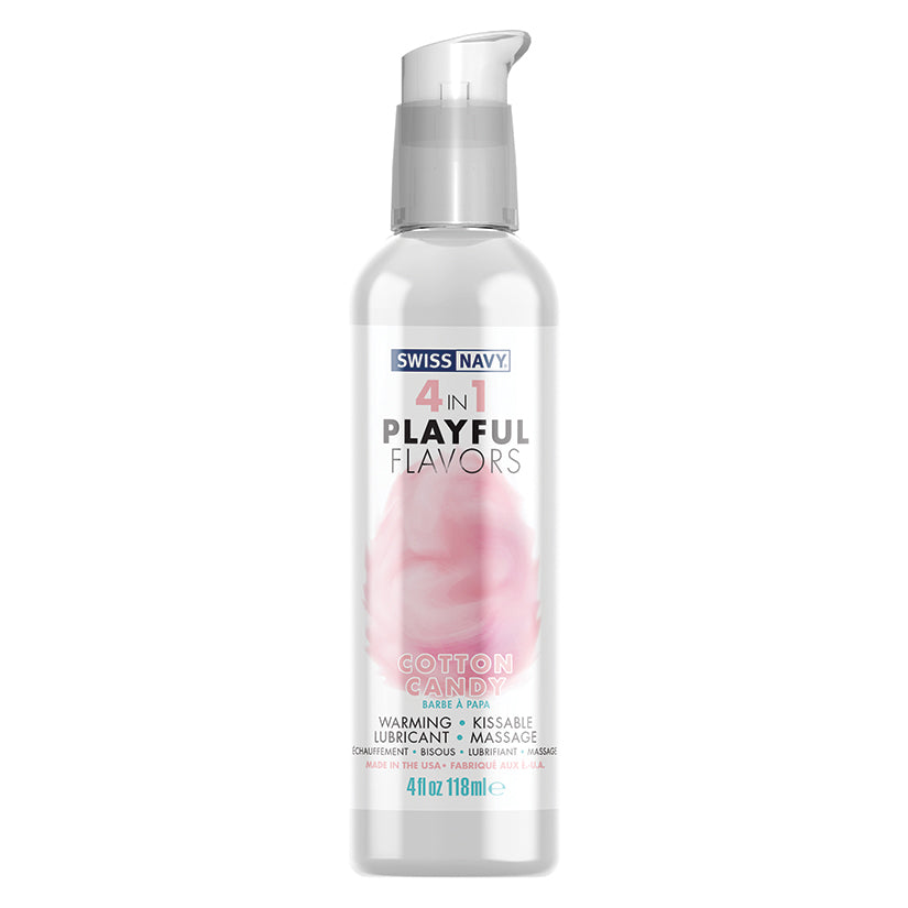 Swiss Navy 4 In 1 Playful Flavors-Cotton Candy 4oz - Eros Fine Goods
