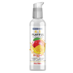 Swiss Navy 4 In 1 Playful Flavors-Mango 4oz - Eros Fine Goods