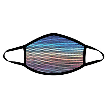 Neva Nude Liquid Party Mask-Silver Holo Black Trim - Eros Fine Goods