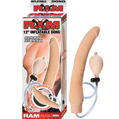 Ram 12" Inflatable Dong-Flesh - Eros Fine Goods