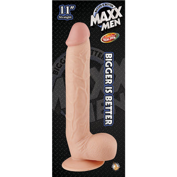 Maxx Men Straight Dong-Flesh 11" - Eros Fine Goods