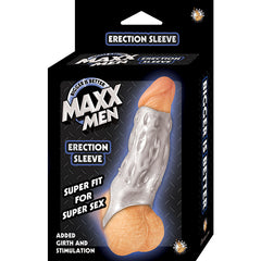 Maxx Men Erection Sleeve-Clear - Eros Fine Goods