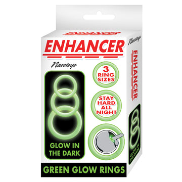 Enhancer Glow Rings-Green - Eros Fine Goods