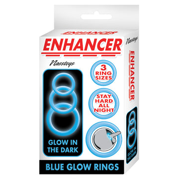 Enhancer Glow Rings-Blue - Eros Fine Goods