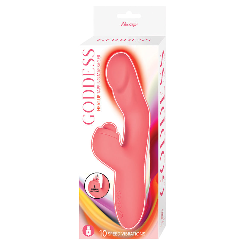 Goddess Heat Up Tapping Massager-Coral - Eros Fine Goods