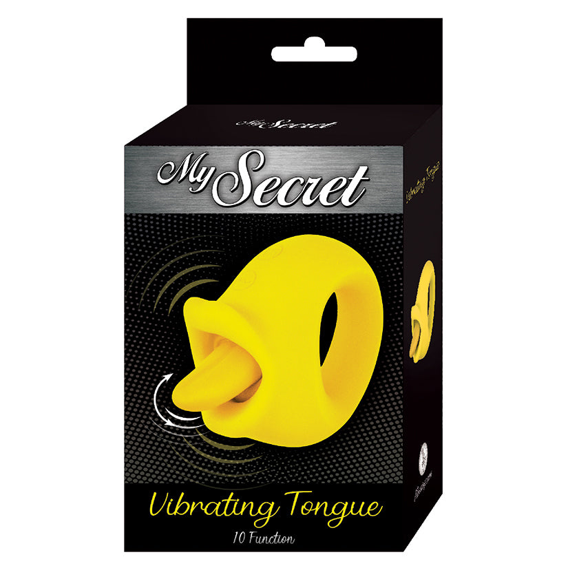 My Secret Vibrating Tongue-Yellow - Eros Fine Goods