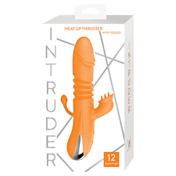 Intruder Heat Up Thruster With Tickler-Orange - Eros Fine Goods