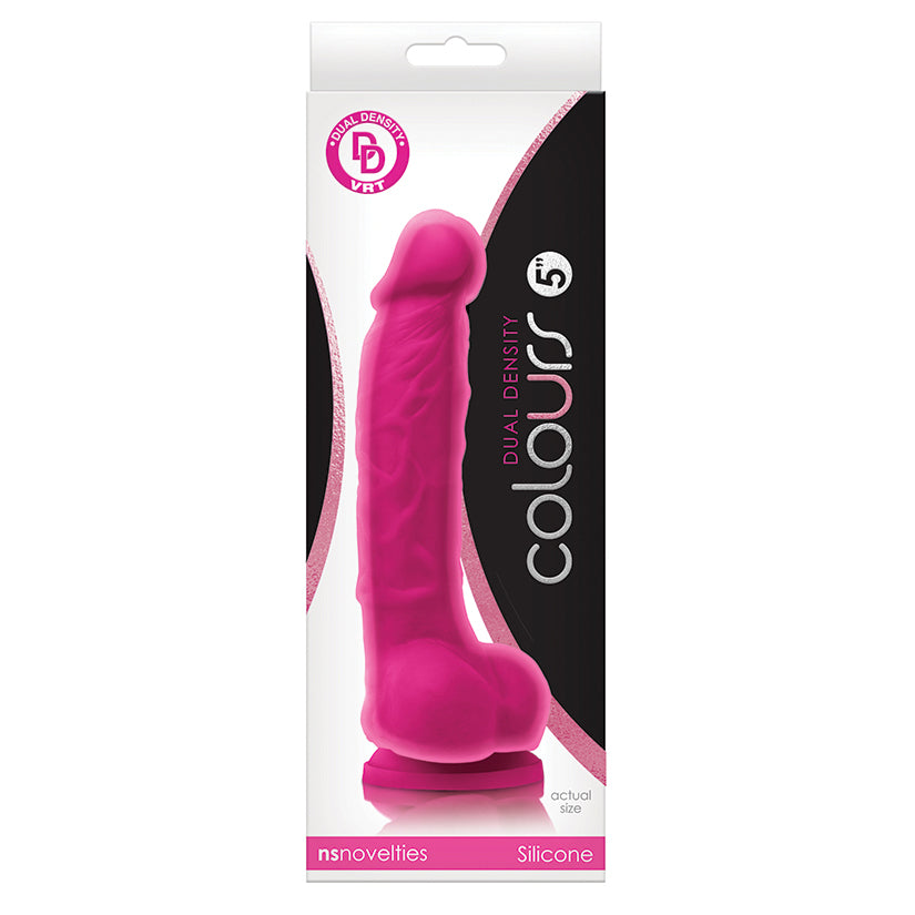 Colours Dual Density-Pink 5" - Eros Fine Goods