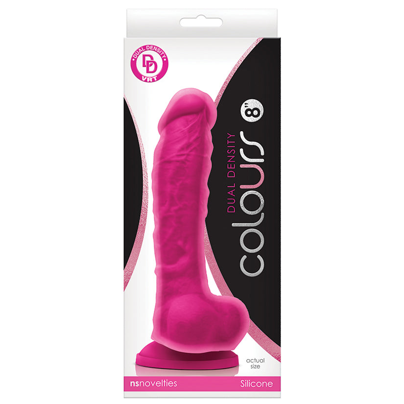 Colours Dual Density-Pink 8" - Eros Fine Goods