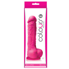 Colours Pleasures Dong With Suction Cup-Pink 5" - Eros Fine Goods