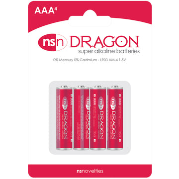Dragon Alkaline Batteries AAA (4 Pack) - Eros Fine Goods