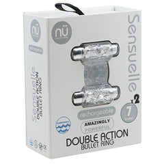 Sensuelle 7 Function Double Action C-Ring-Clear - Eros Fine Goods