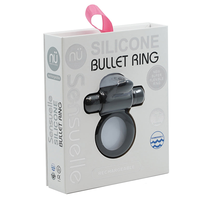Sensuelle Silicone Ring-Black - Eros Fine Goods