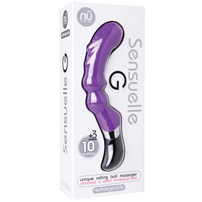 Sensuelle G Spot Rolling Tip 10 Function Vibe-Purple - Eros Fine Goods