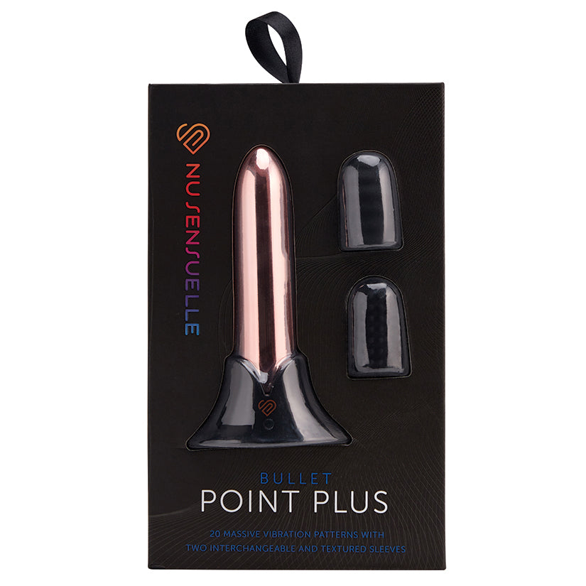 Sensuelle Point Plus 20 Function Bullet & Sleeves-Rose Gold - Eros Fine Goods