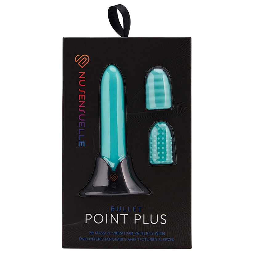 Sensuelle Point Plus 20 Function Bullet & Sleeves-Tiffany Blue - Eros Fine Goods