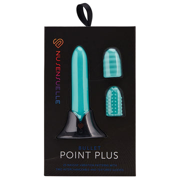 Sensuelle Point Plus 20 Function Bullet & Sleeves-Tiffany Blue - Eros Fine Goods