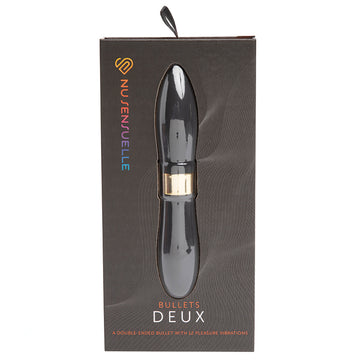 Sensuelle Double Ended Deux Bullet-Black - Eros Fine Goods