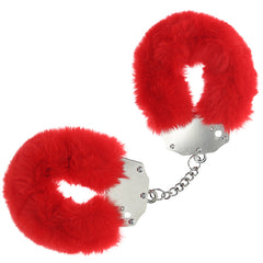 Ouch Heavy Duty Fluffy Handcuffs-Red - Eros Fine Goods