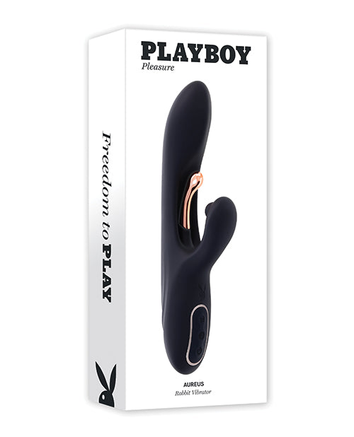 Playboy Pleasure Aureus Dual G-spot Vibrator - Black