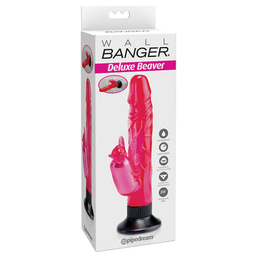 Waterproof Wallbangers Deluxe Beaver-Pink 5.2" - Eros Fine Goods