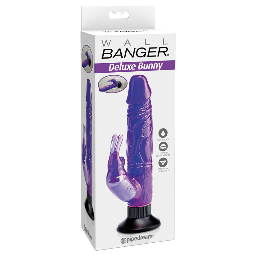 Waterproof Wallbangers Deluxe Bunny-Purple 5.2" - Eros Fine Goods