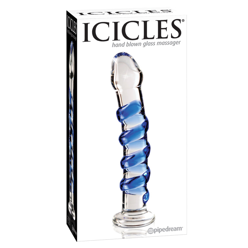 Icicles No.5-Blue Swirl 7" - Eros Fine Goods