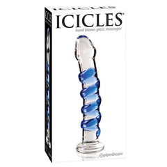 Icicles No.5-Blue Swirl 7" - Eros Fine Goods