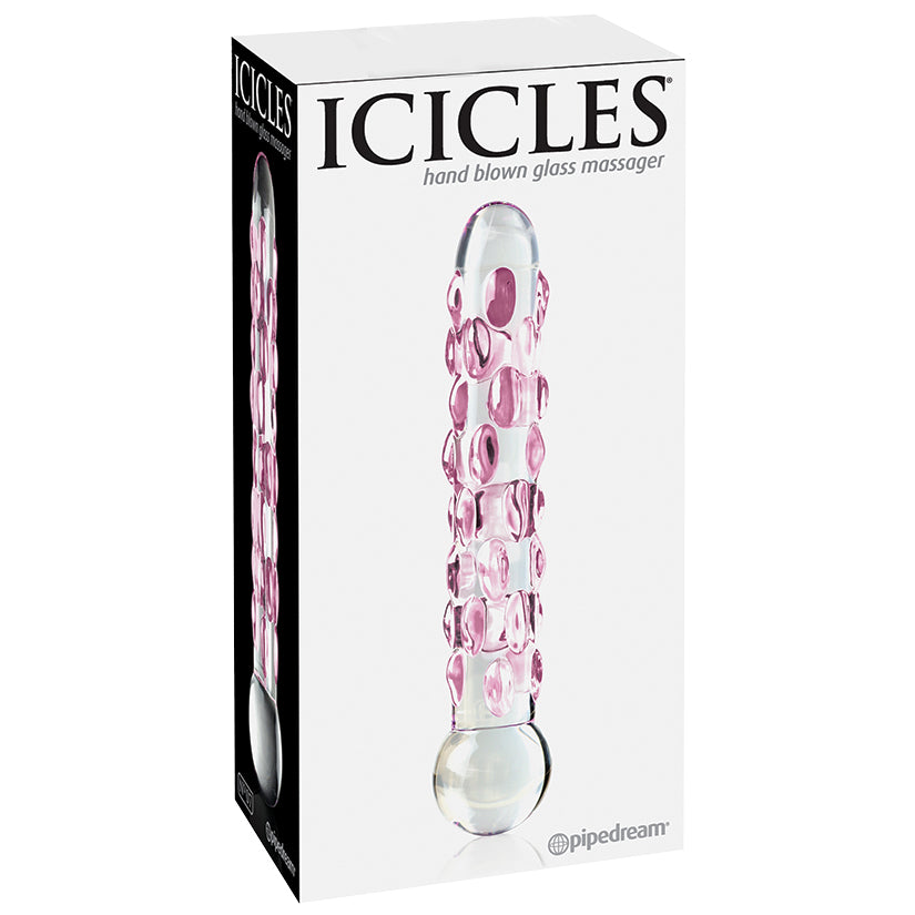 Icicles No.7-Pink Speckels 7" - Eros Fine Goods