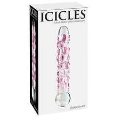 Icicles No.7-Pink Speckels 7" - Eros Fine Goods