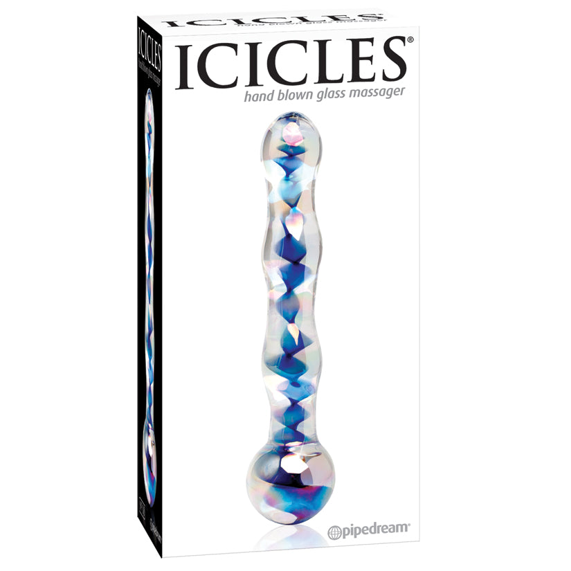 Icicles No.8-Blue Swirl 7" - Eros Fine Goods