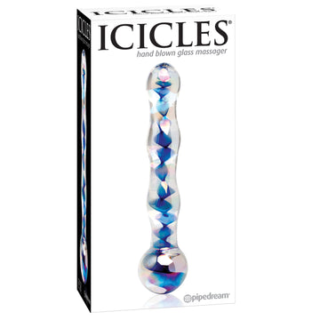 Icicles No.8-Blue Swirl 7" - Eros Fine Goods